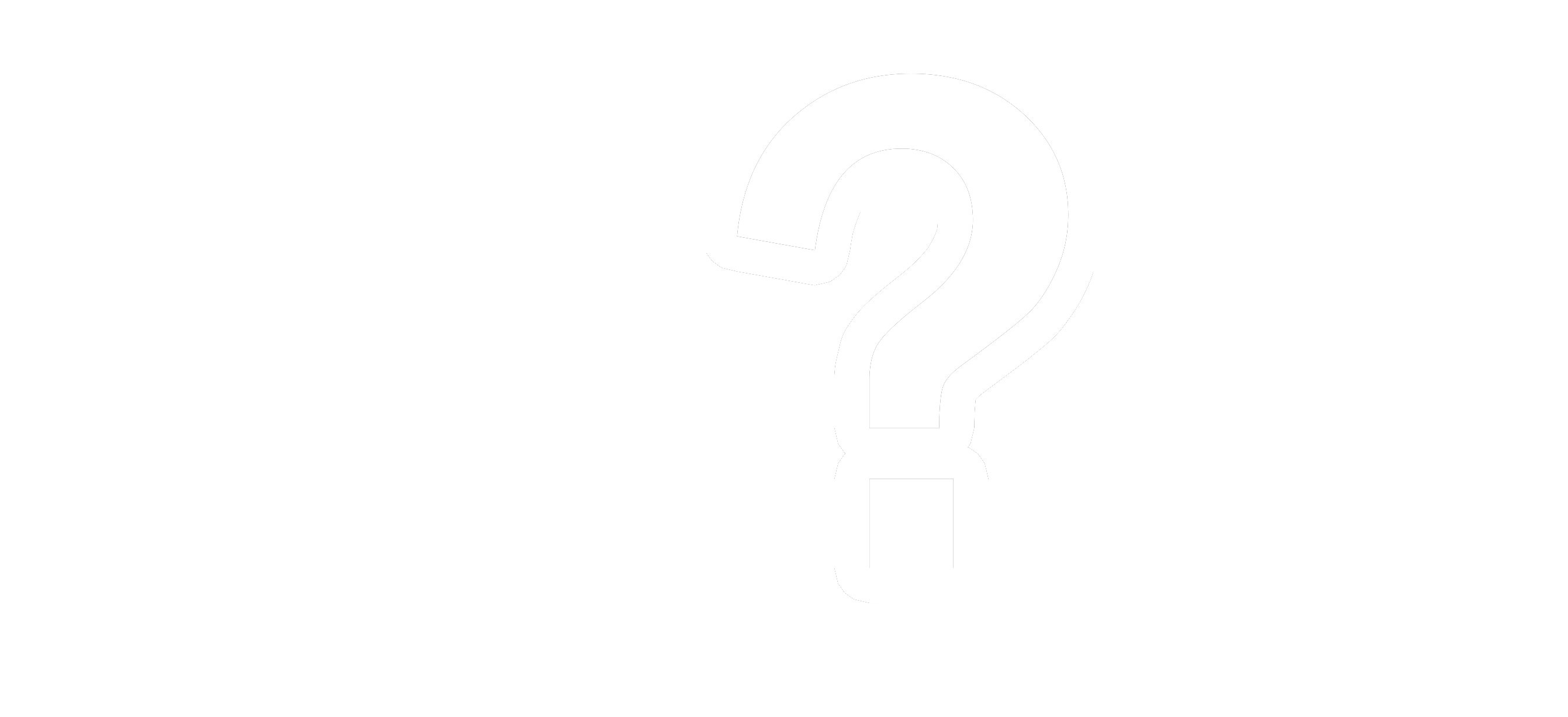 A brontosaurus with a bold question mark